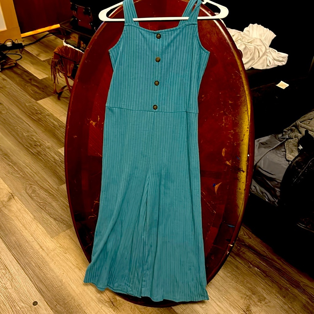 Art Class Green Ribbed Button Down Shirt